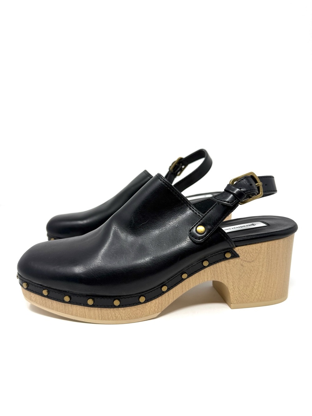 Stradivarius Women’s Studded Black Clogs